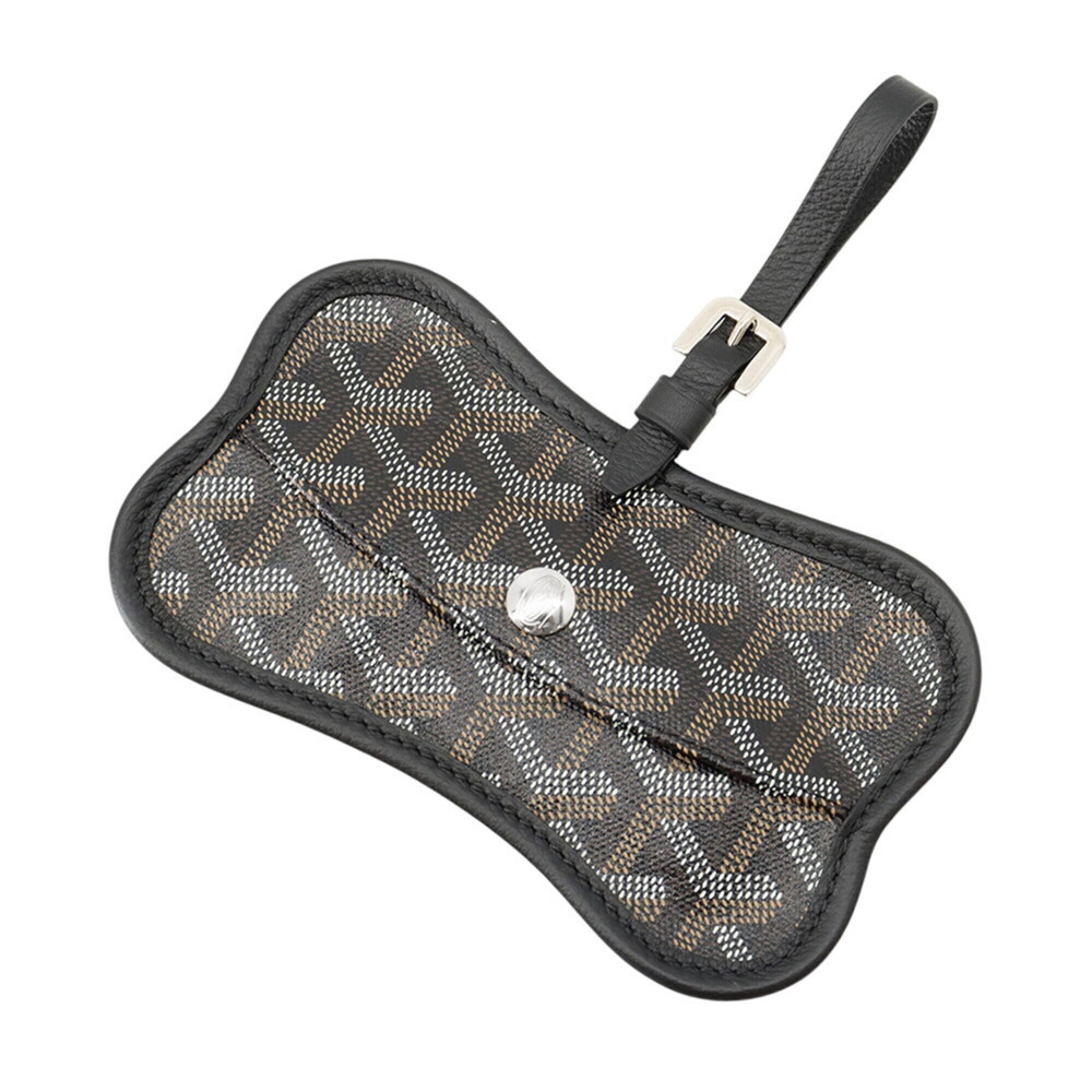Goyard handbag pouch, Australian Grey, GOYARD dog pouch charm, black, pet acc...